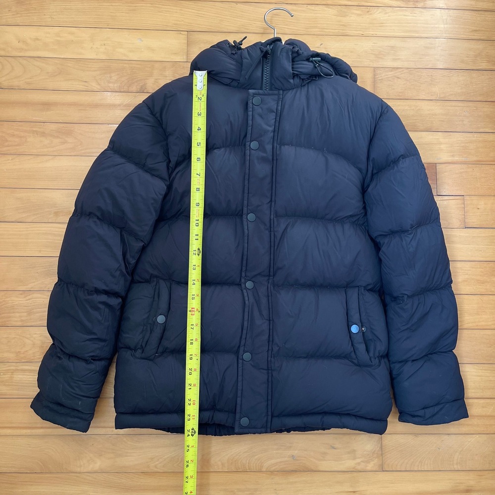 Tna Aritzia The Super Puff Black Goose Down Puffer Jacket Hooded XS Matte - Picture 9 of 10
